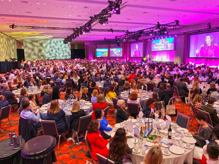 South's Level 2 Ballroom can accommodate over 2,800 diners seated banquet stye