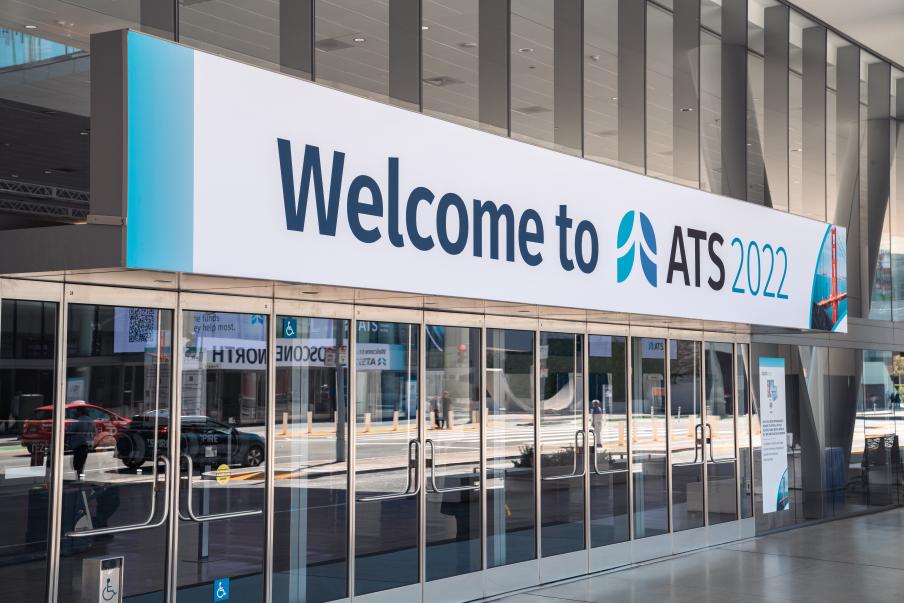 Moscone South Marquee with ATS 2022 signage