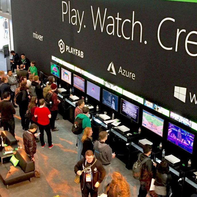 South's spacious street level lobby on GDC18.