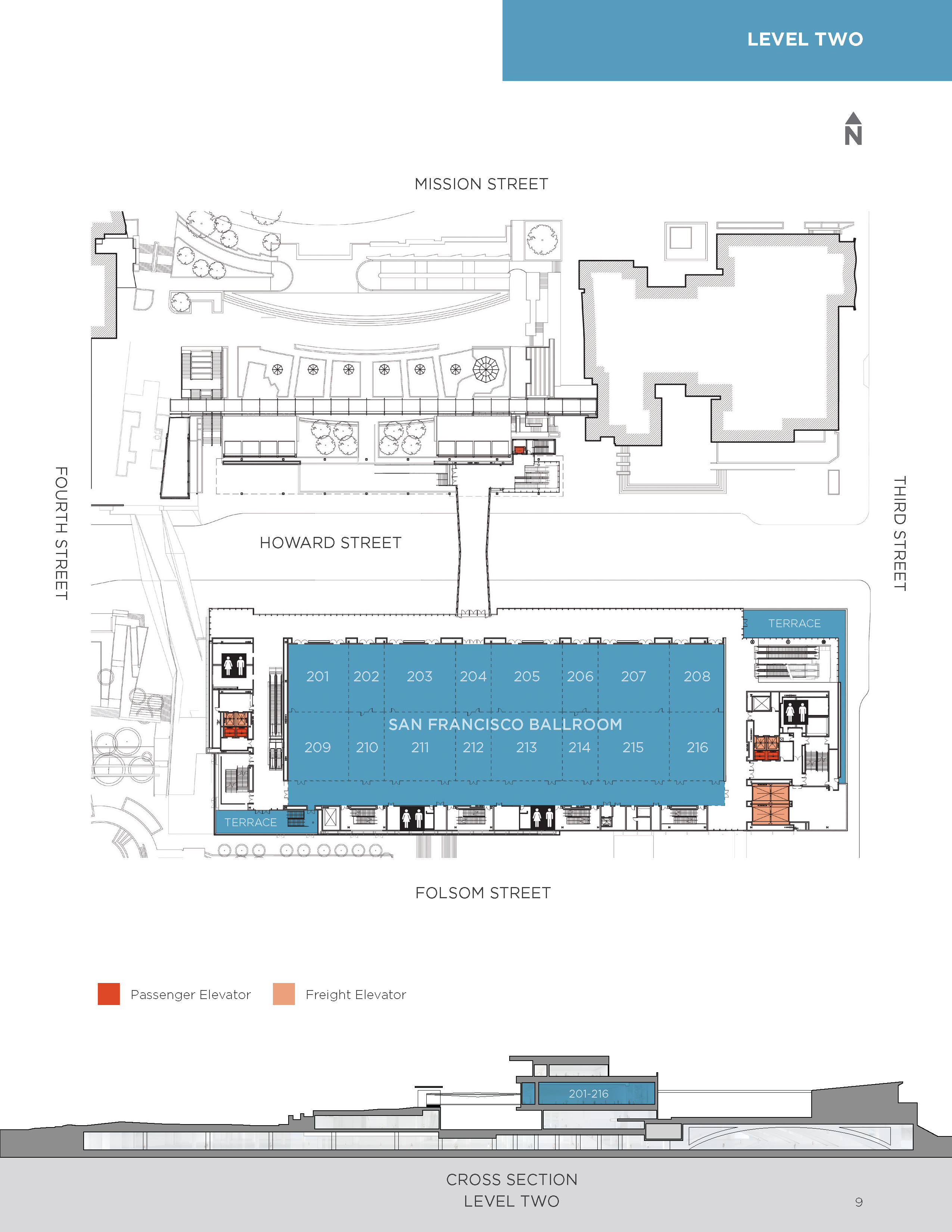 Moscone South Level 2 Floorplans